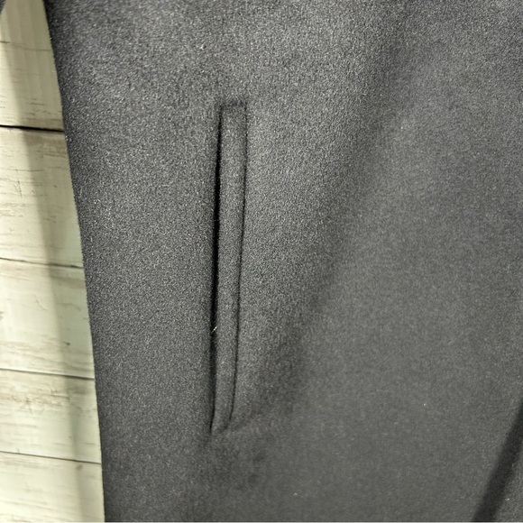 Calvin Klein Cashmere Wool Blend Black Winter Long Coat Overcoat XXL 2X NWT $699 - Picture 6 of 10